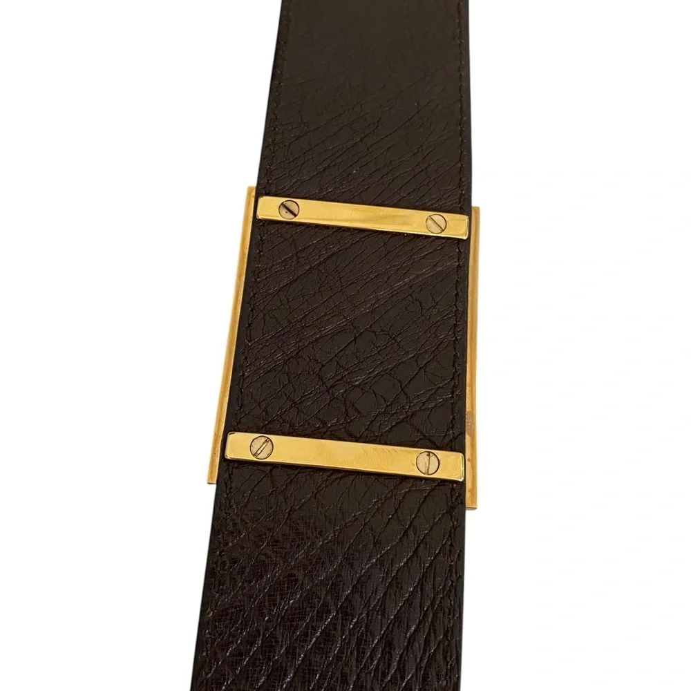 Authentic Gucci Ostrich Leather Bag w/ COA - Tiger Head - Chocolate Brown - Rare - Picture 7 of 13